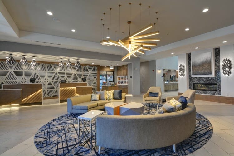 Homewood Suites lobby Lynchburg, Virginia