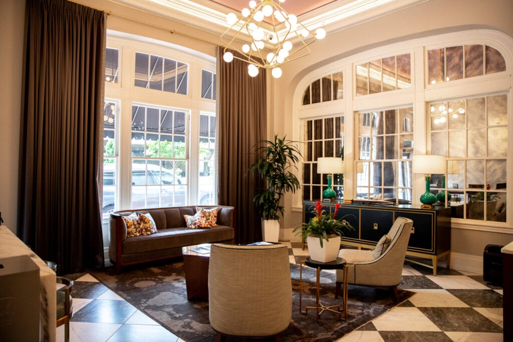 The Virginian Hotel, Lobby area