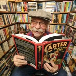 Man reading book