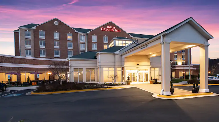 Hilton Garden Inn at night