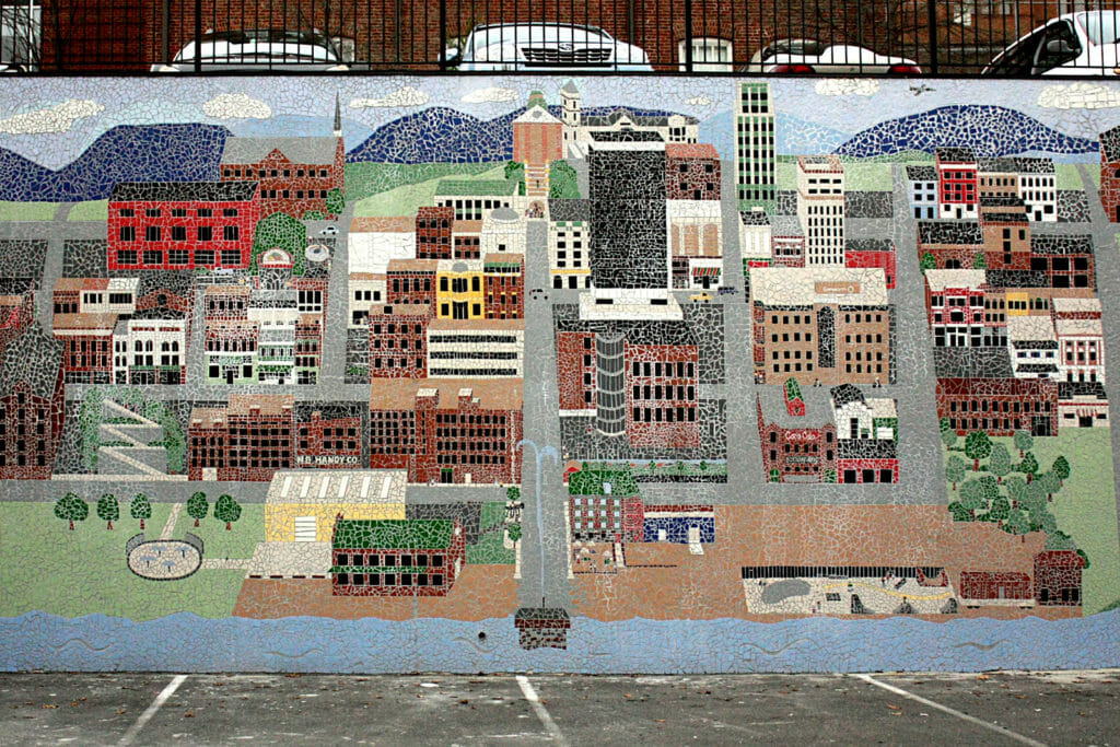 CityArts Lynchburg History Mosaic Mural