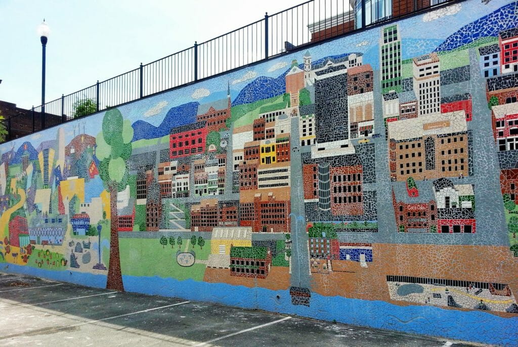 History of Lynchburg, Virginia mosaic mural