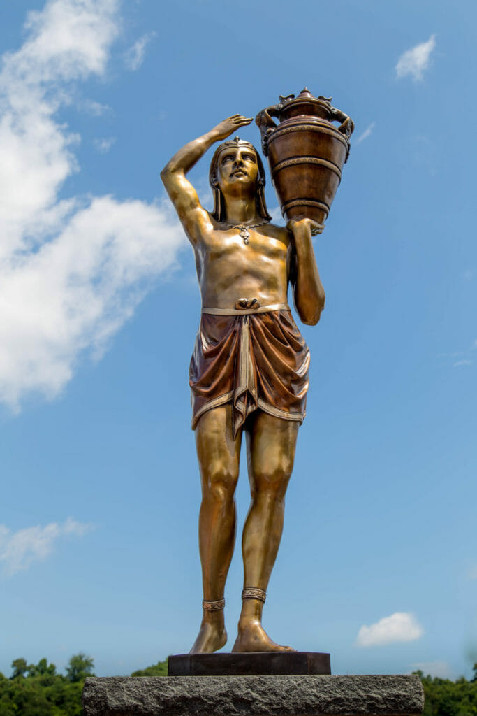Water Bearer bronze sculpture