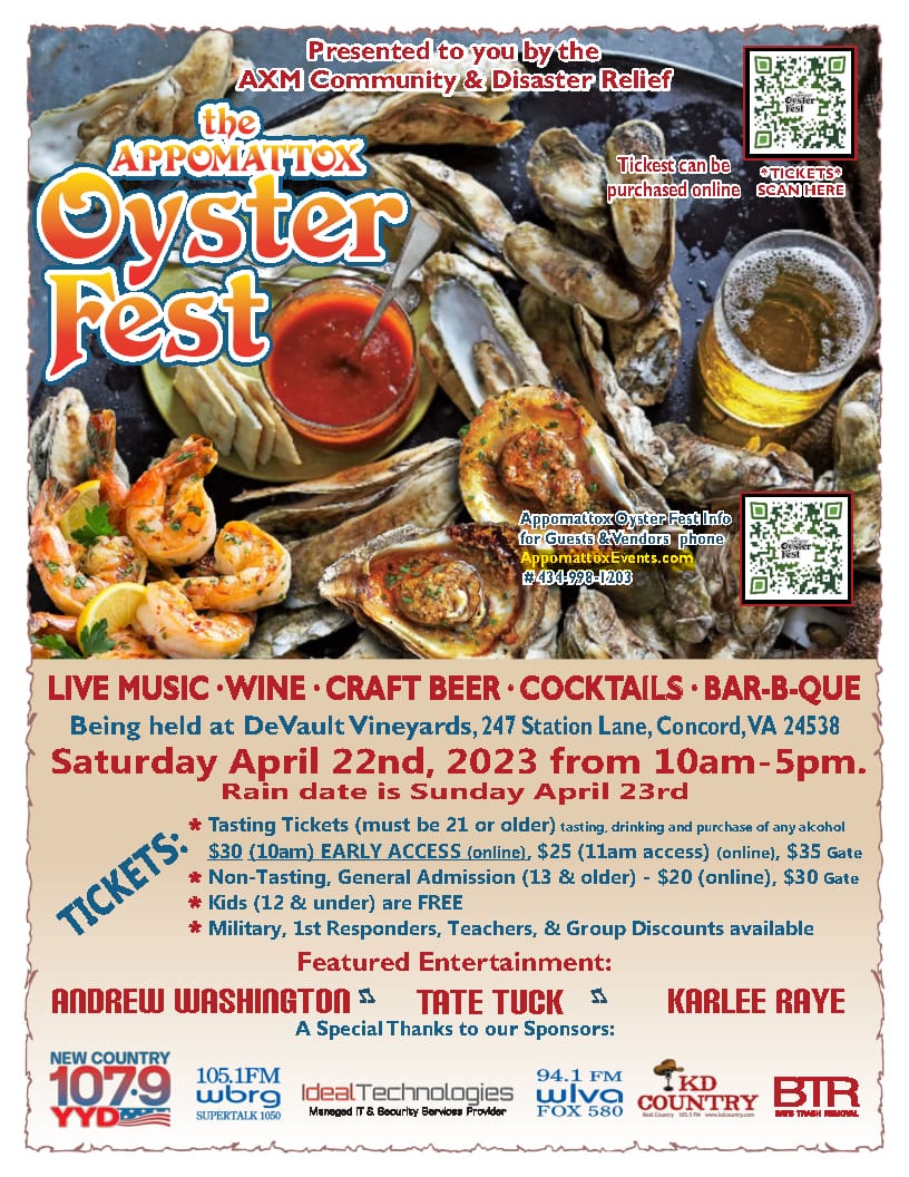 Appomattox OysterFest - LYH – Lynchburg Tourism