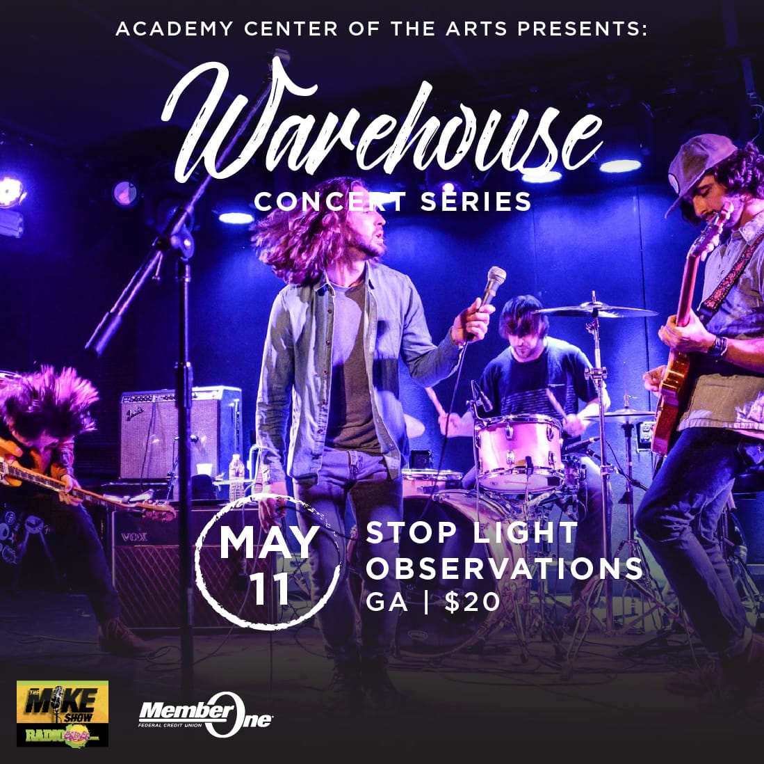 Warehouse Concert Stop Light Observations LYH Lynchburg Tourism