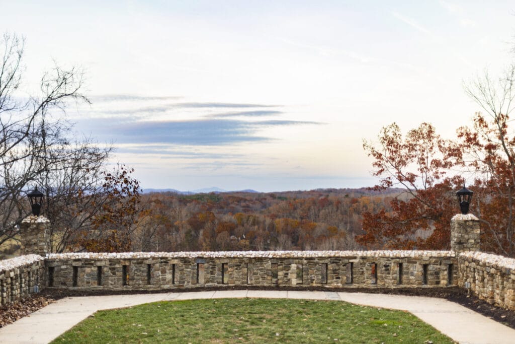 Overlook at Riverside Park in the fall