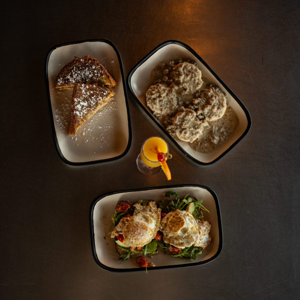 Delicious brunch food at The Vaughan Garage