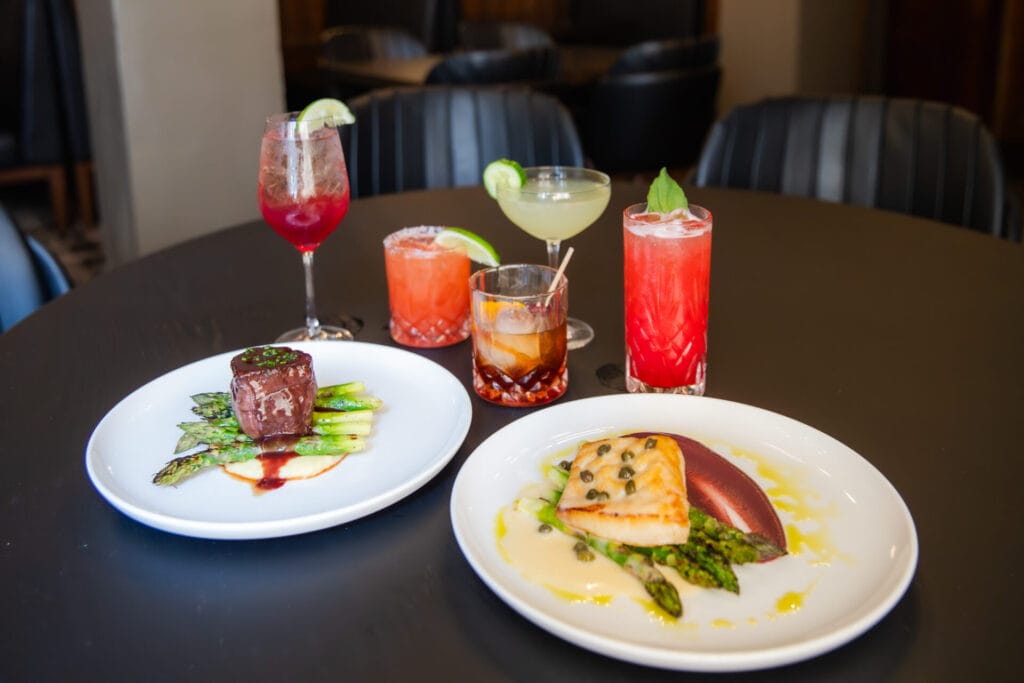 Refined cuisine and colorful crafted cocktails